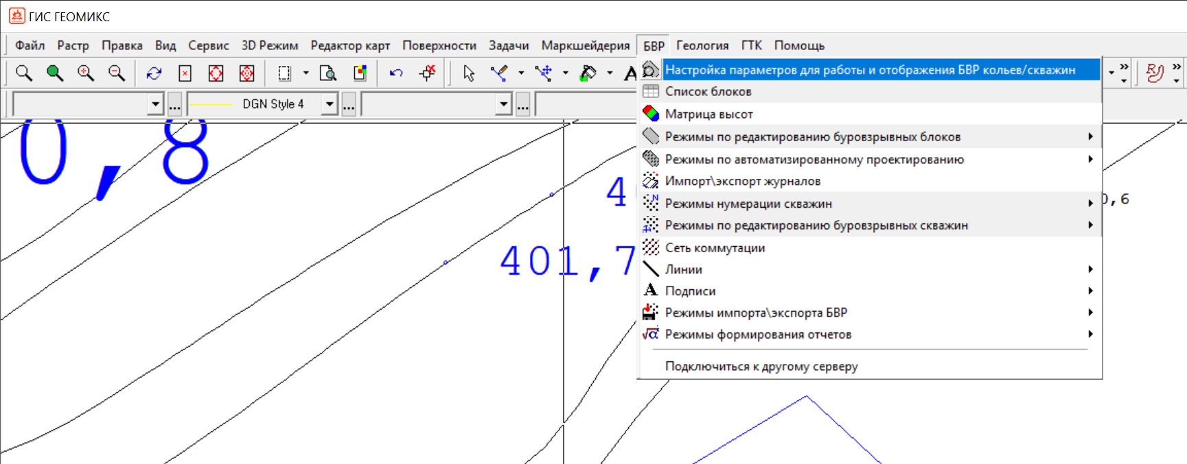 Настройка параметров для работы и отображения кольев/скважин — документация  GEOMIX DOC 6.0.1